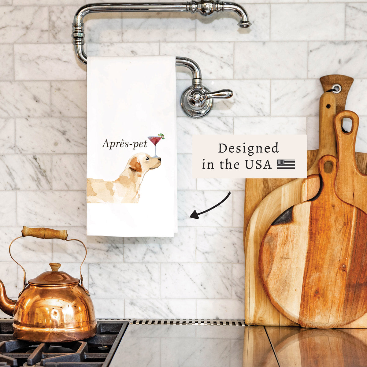 Apres Pet Dog Tea Towel