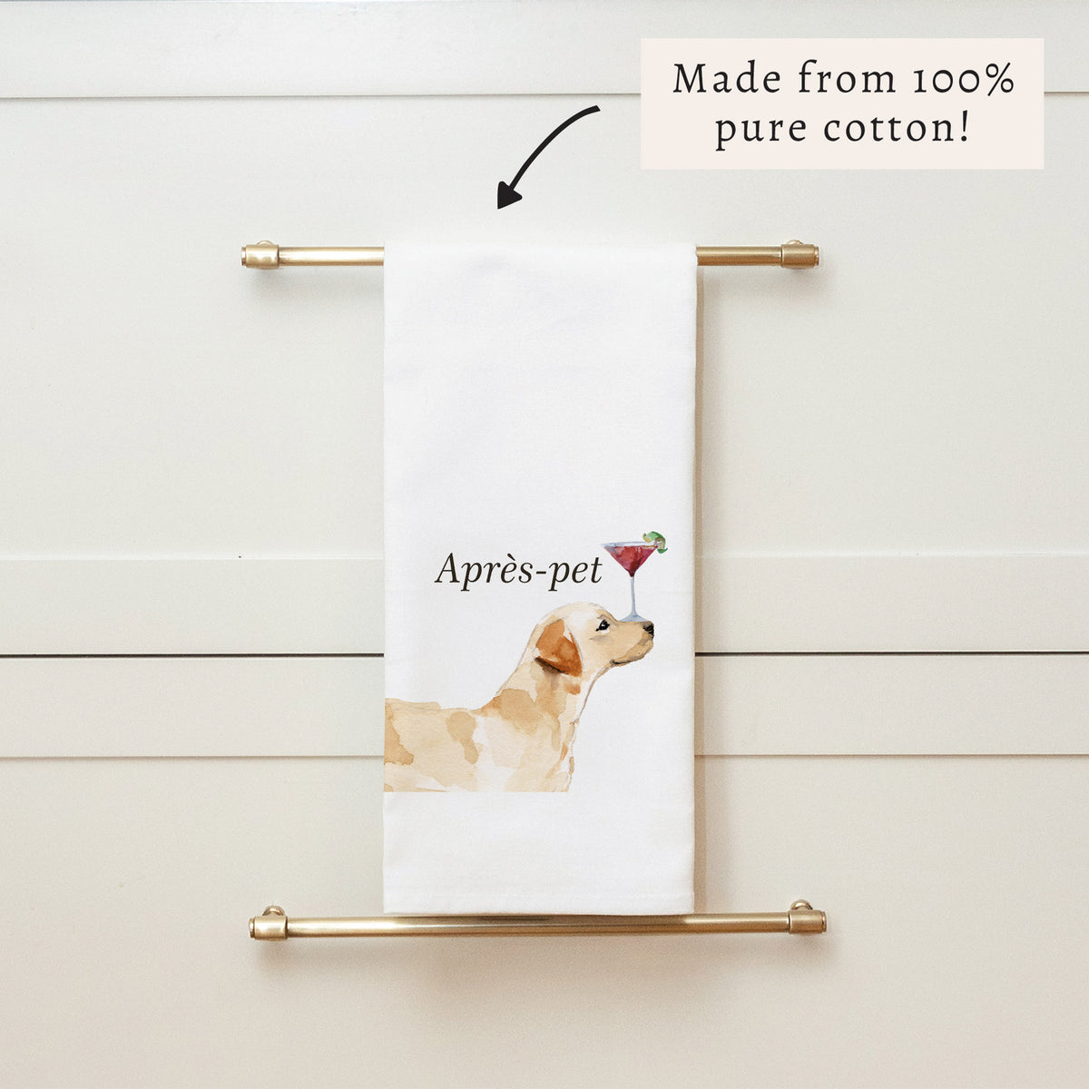 Apres Pet Dog Tea Towel
