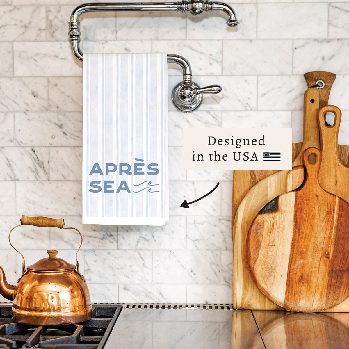 Apres Sea Tea Towel