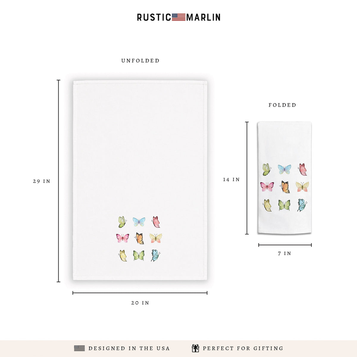 Butterflies Tea Towel