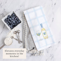 Hydrangea Wine Tea Towel
