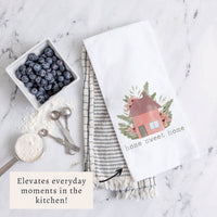 Blooming Home Sweet Home Tea Towel