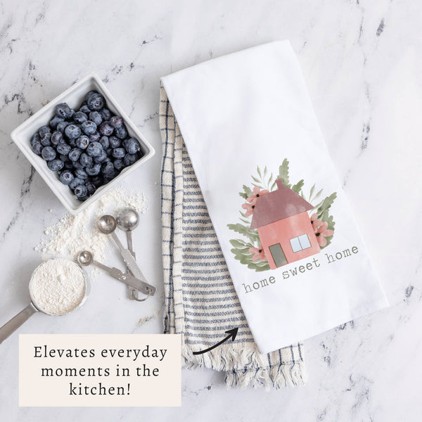 Blooming Home Sweet Home Tea Towel
