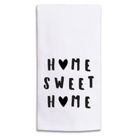 Home Sweet Home Hearts Tea Towel