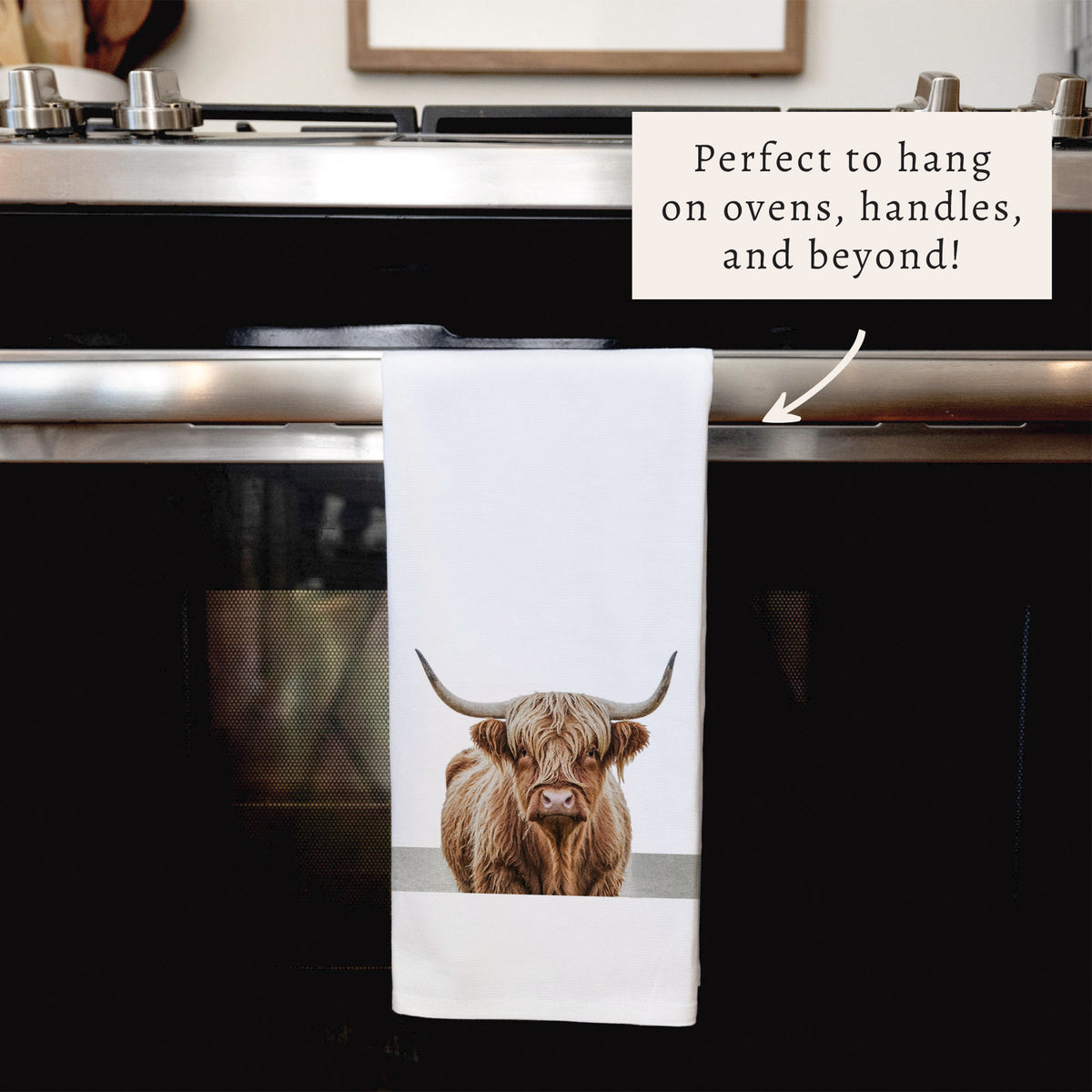Highland Cow Tea Towel