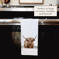 Highland Cow Tea Towel