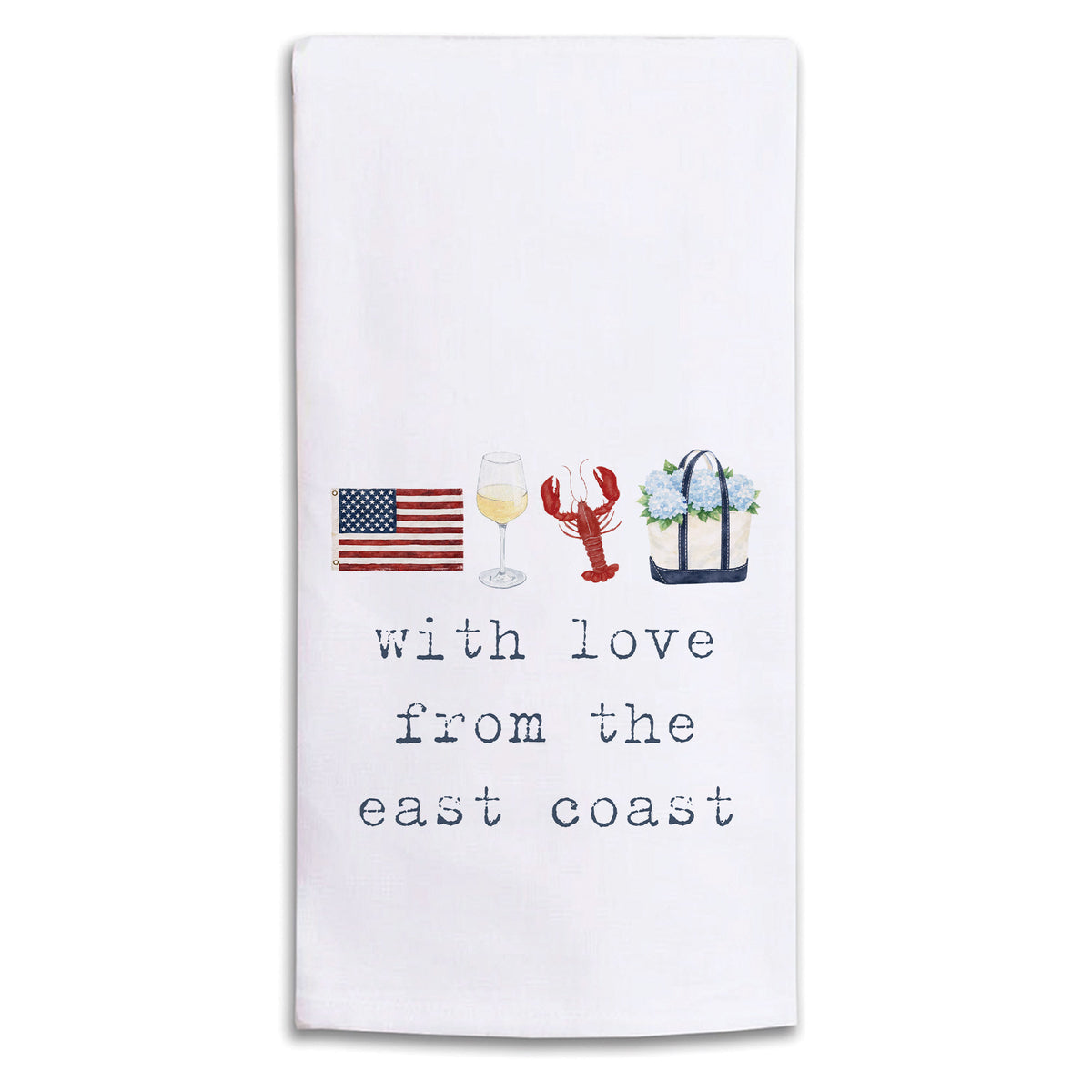 With Love From The East Coast Tea Towel
