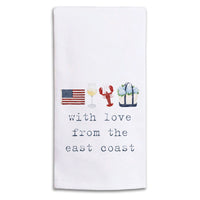 With Love From The East Coast Tea Towel