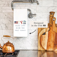 With Love From The East Coast Tea Towel
