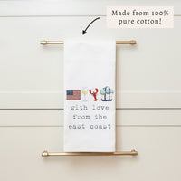 With Love From The East Coast Tea Towel