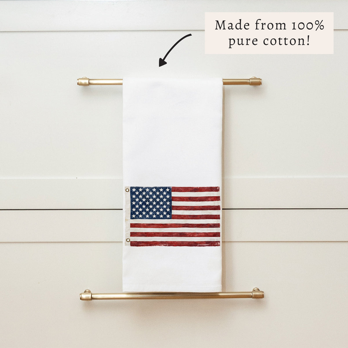 American Vintage Flag Tea Towel