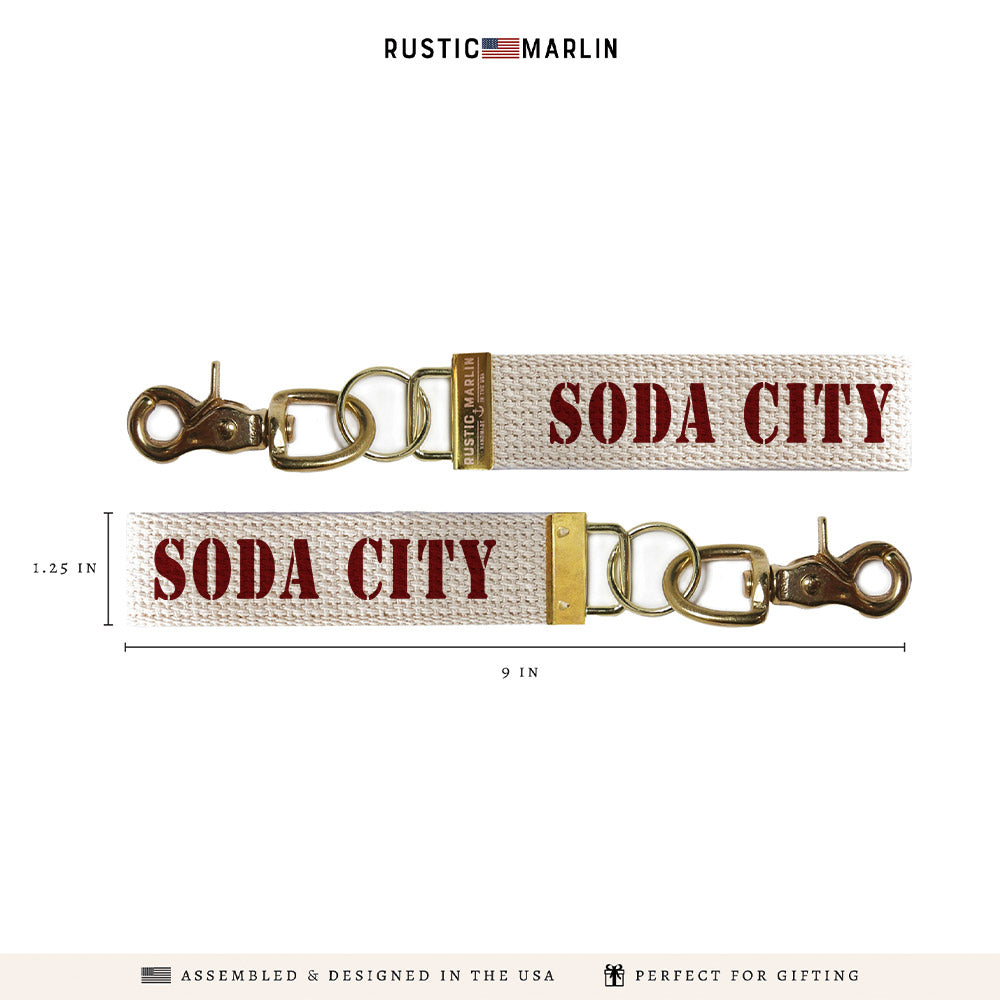 Soda City Stencil Keychain