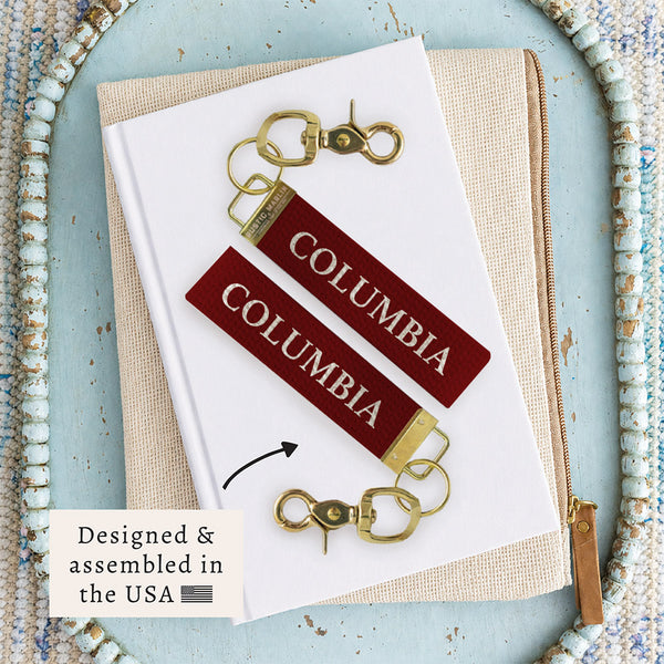 Columbia Color Block Keychain