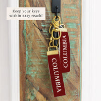 Columbia Color Block Keychain