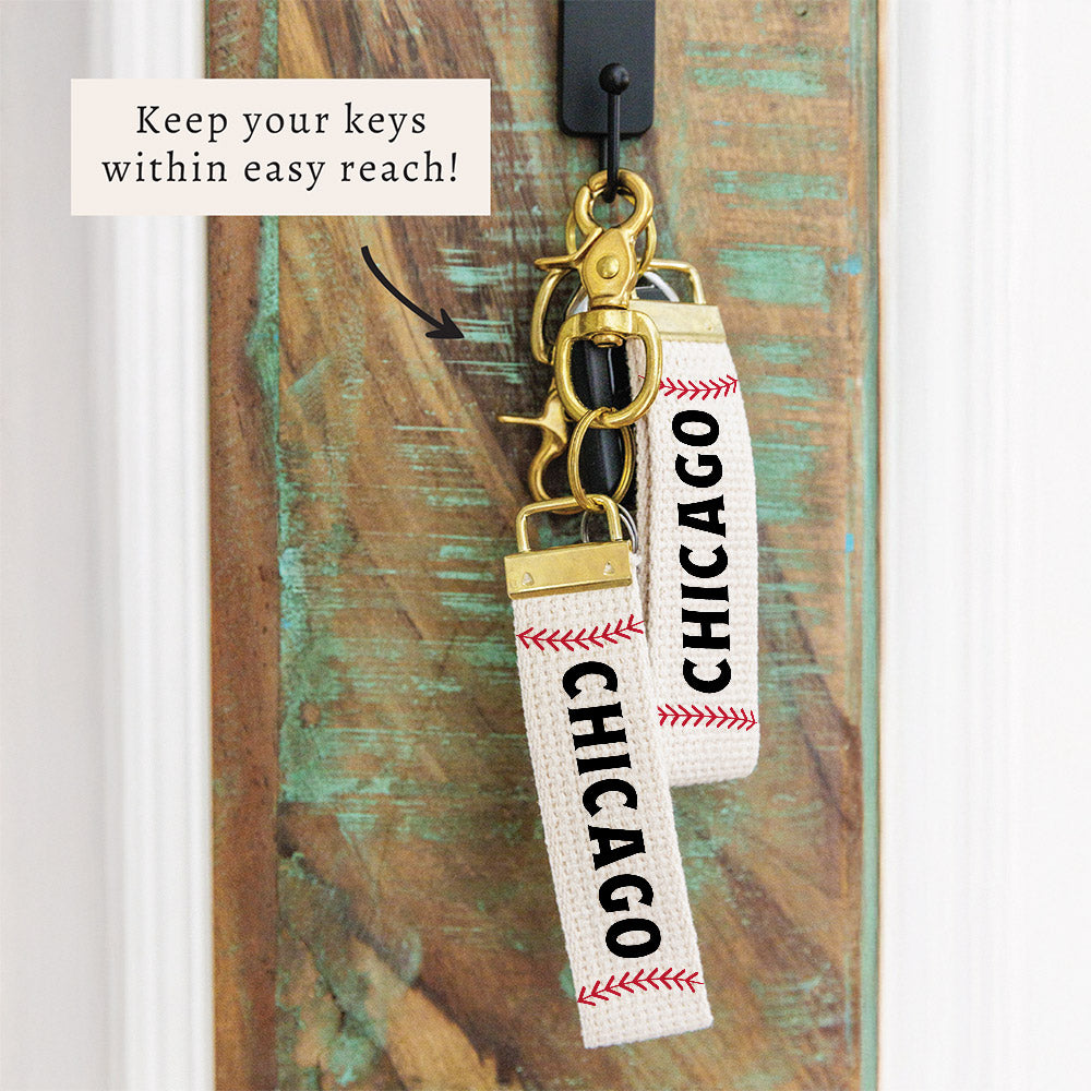 Chicago Baseball Keychain