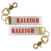Raleigh Stencil Keychain