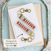 Raleigh Stencil Keychain