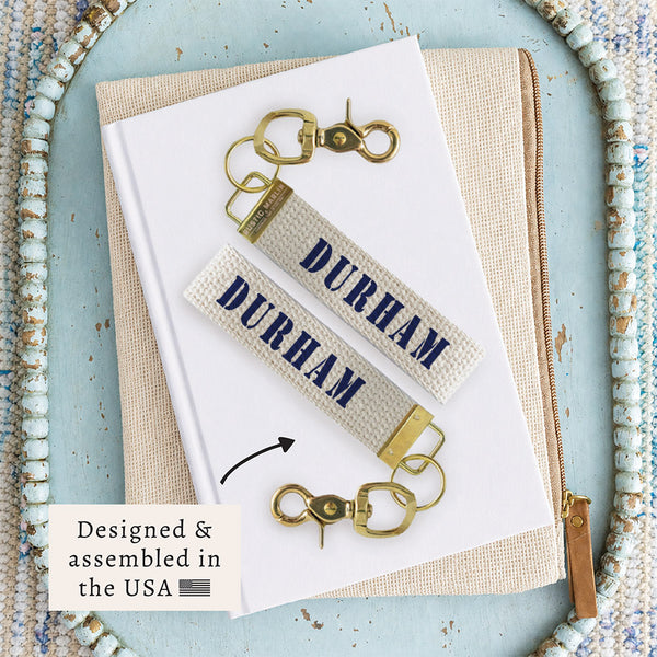 Durham Stencil Keychain