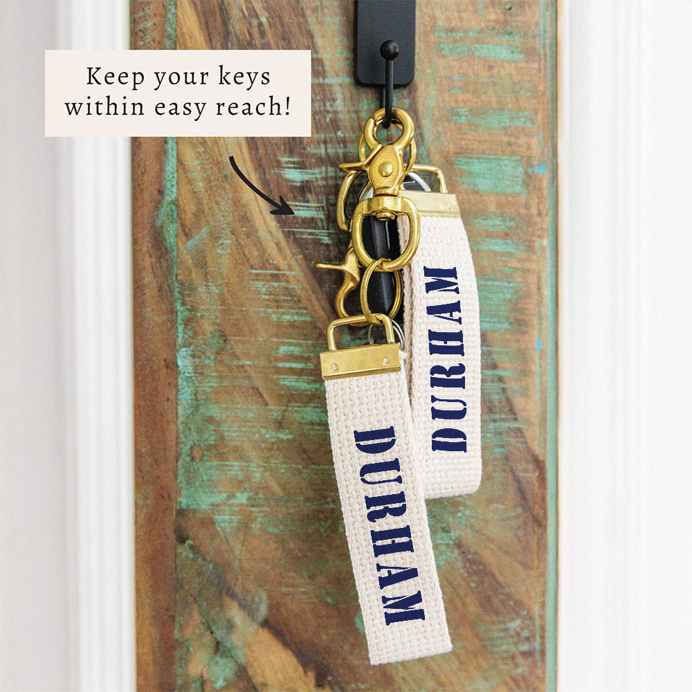 Durham Stencil Keychain