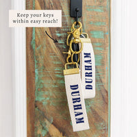 Durham Stencil Keychain