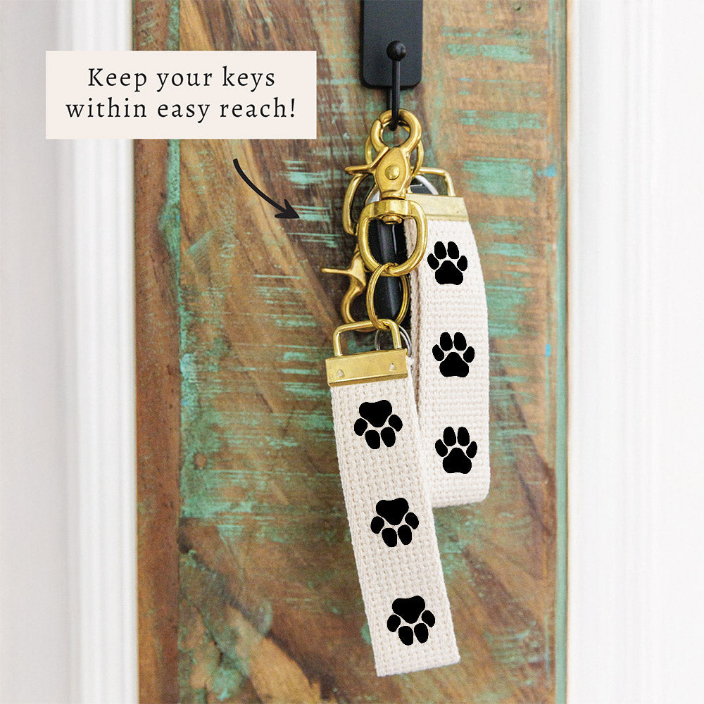 Paw Print Keychain
