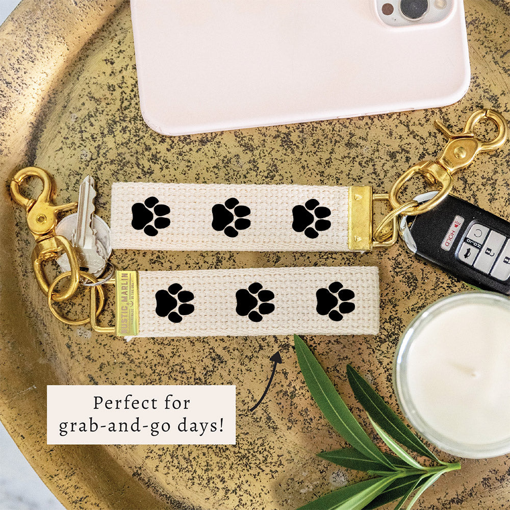 Paw Print Keychain