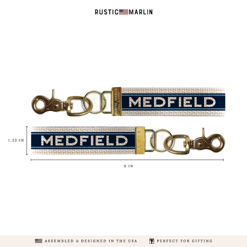 *Medfield Stripes Keychain