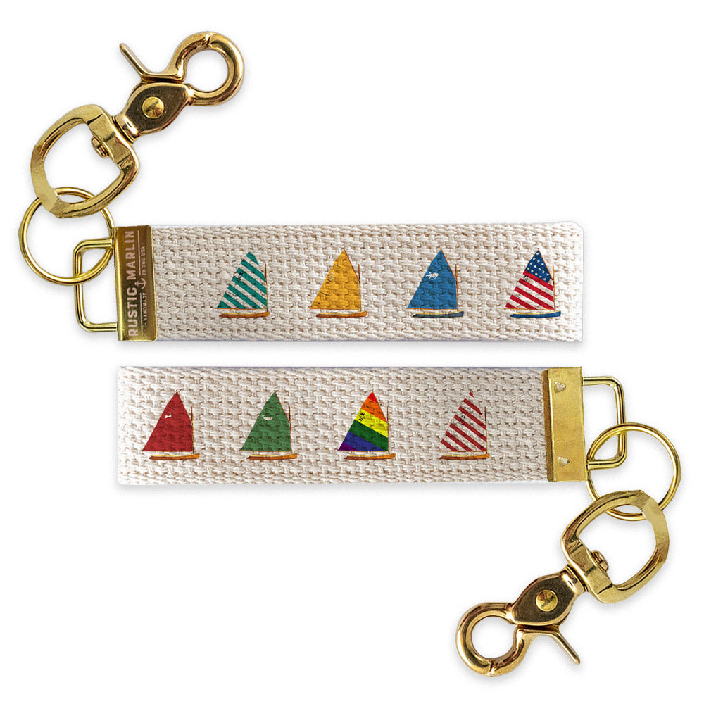 Cat Boats Keychain