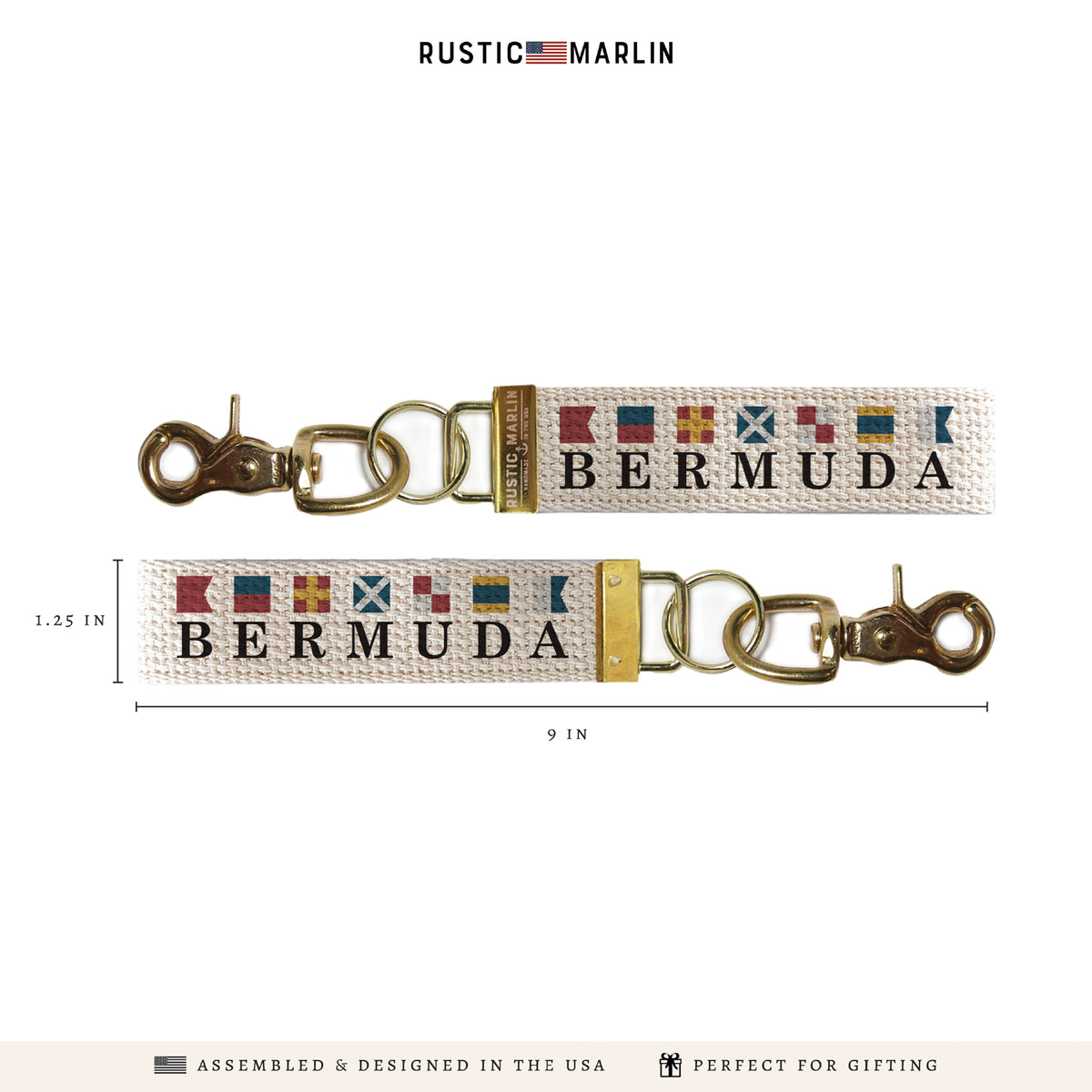 Nautical Flag Bermuda Keychain