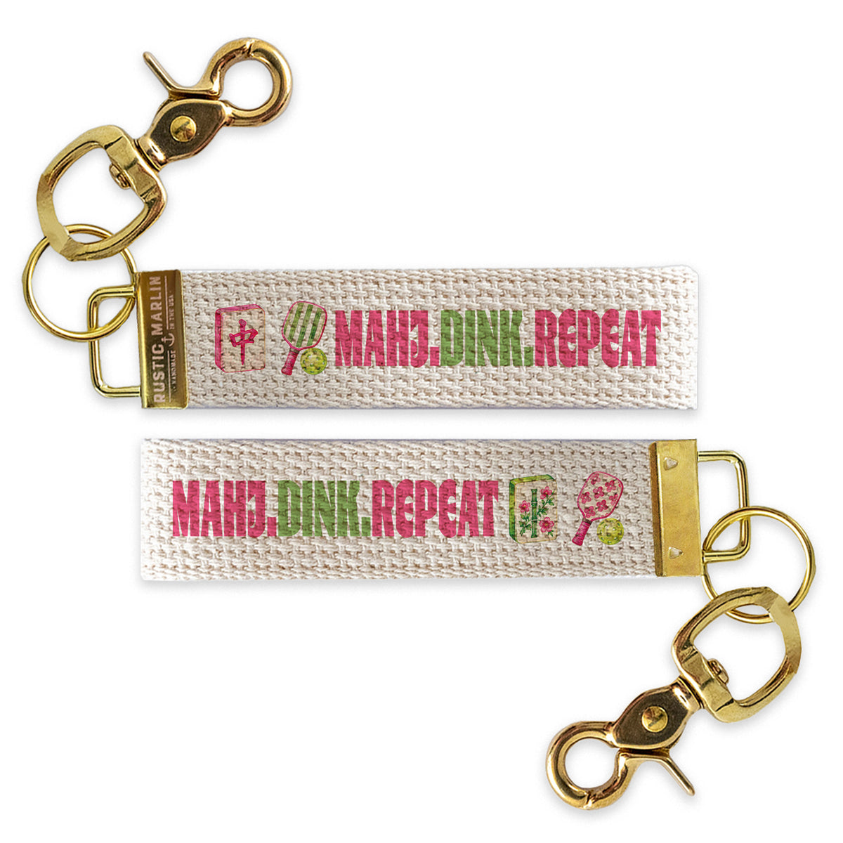 Mahj.Dink.Repeat. Keychain