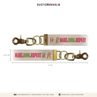Mahj.Dink.Repeat. Keychain