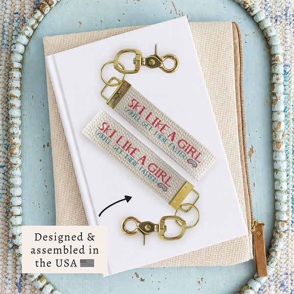 Ski Like A Girl Keychain