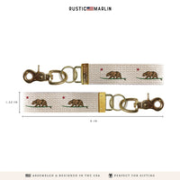 California Bear Keychain
