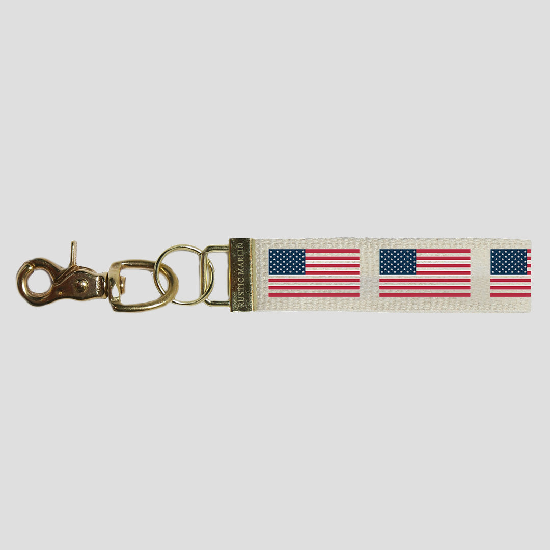 FOV 50 Stars Flag Keychain