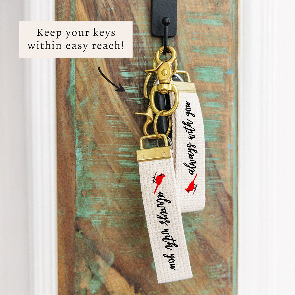 Cardinal Always With You Keychain