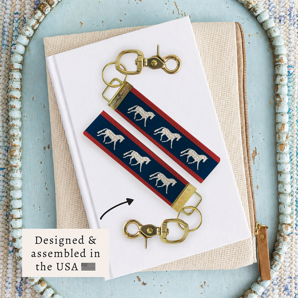 Americana Horse Keychain