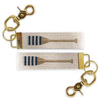 Striped Oar Keychain
