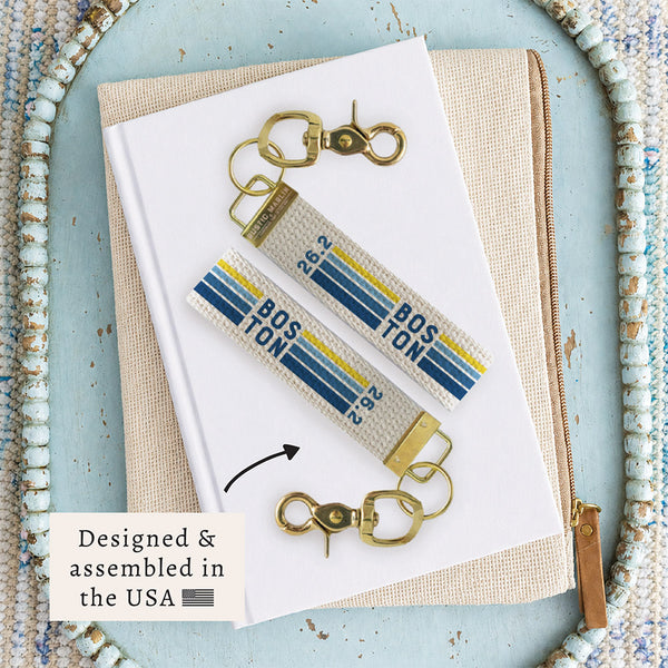 Boston 26.2 Marathon Keychain