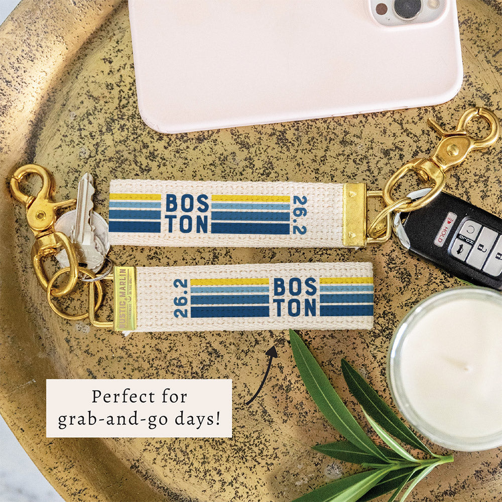 Boston 26.2 Marathon Keychain