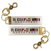 Nautical Flag Nantucket Keychain