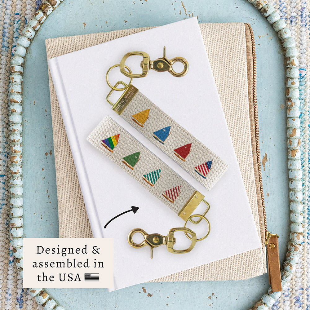 Nantucket Cat Boats Keychain