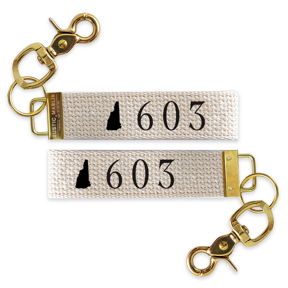 New Hampshire 603 Silo Keychain