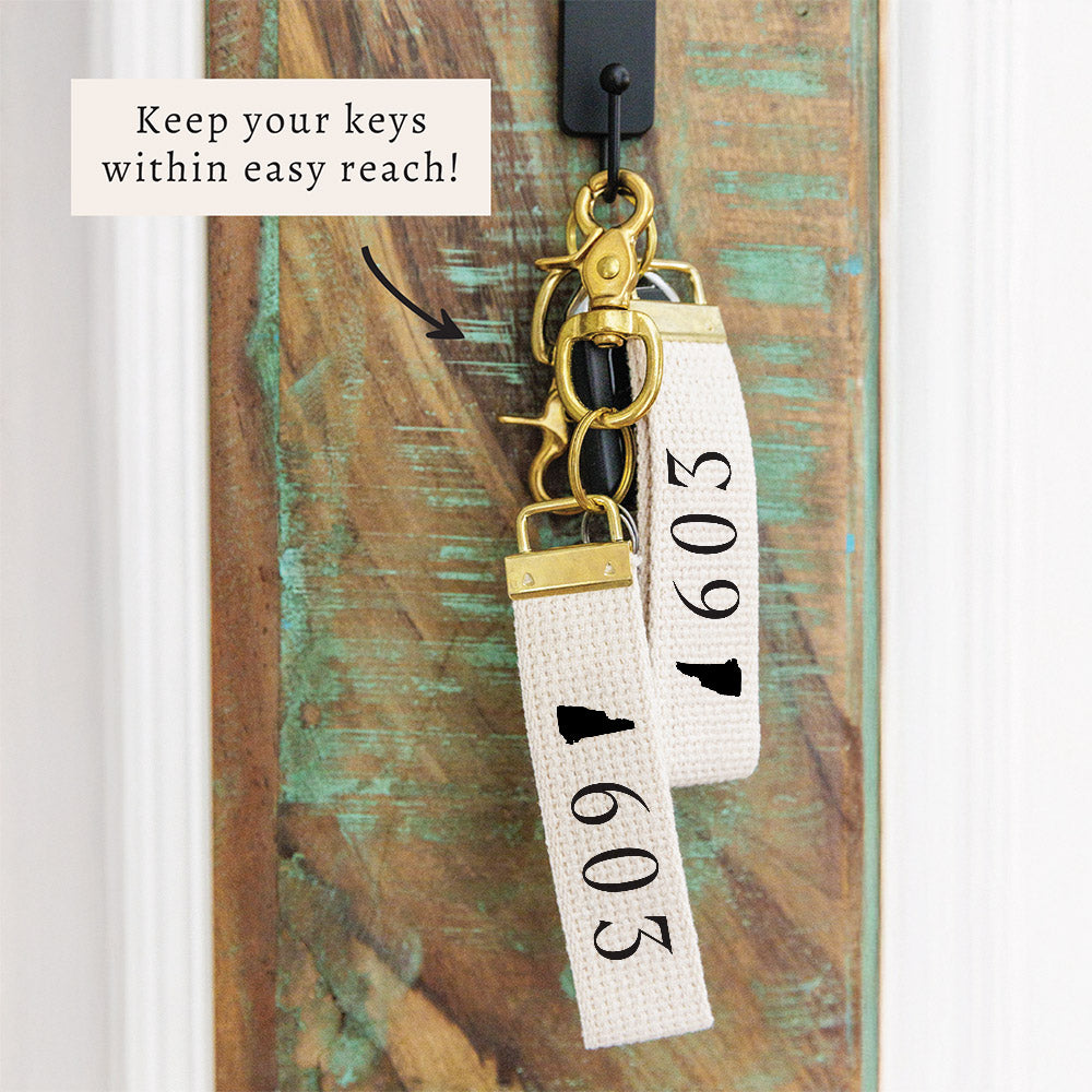 New Hampshire 603 Silo Keychain
