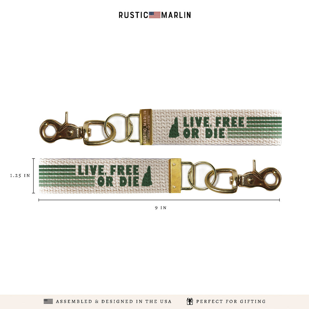New Hampshire Live Free or Die Keychain