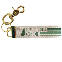 NH State Silo Live Free or Die Keychain