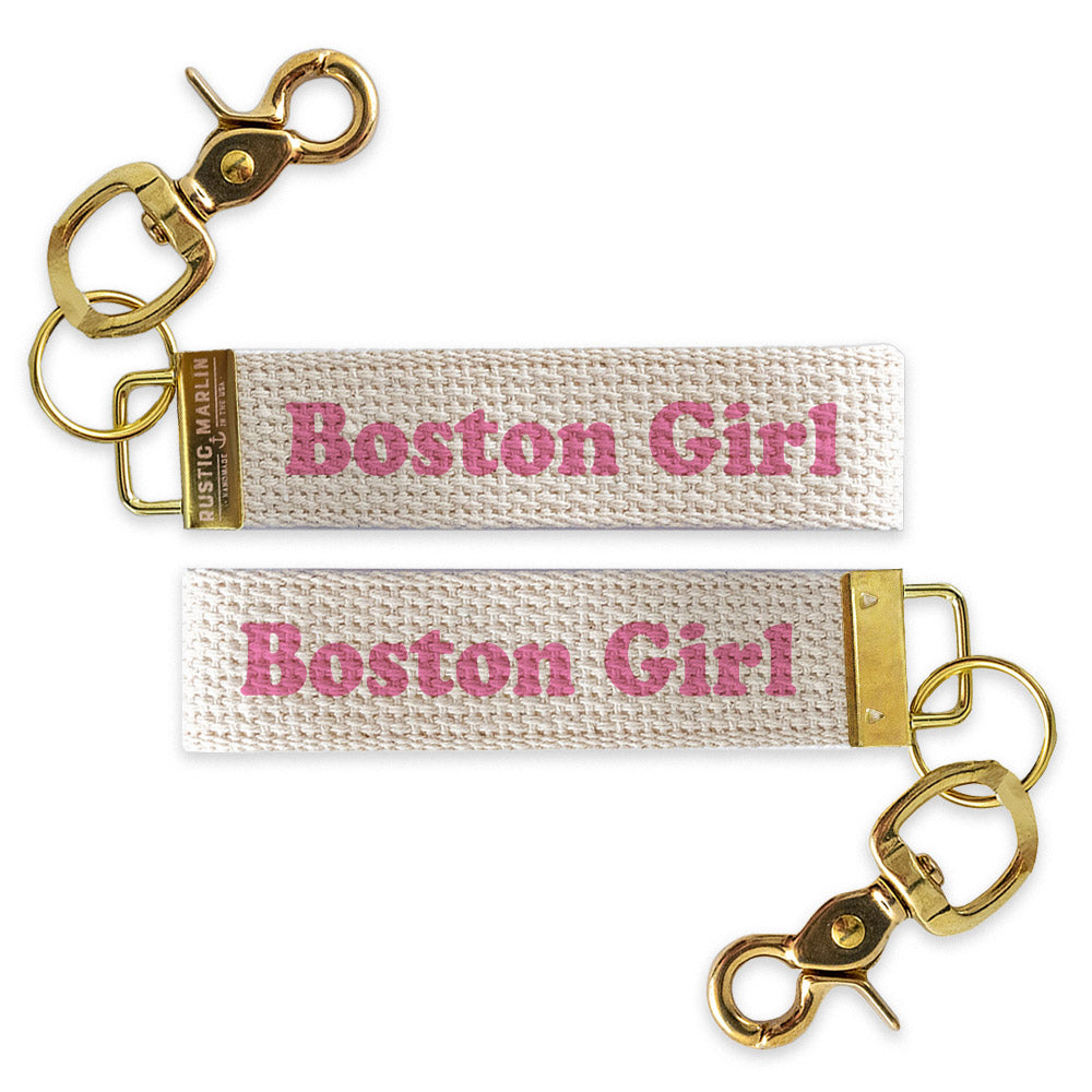 Boston Girl Keychain