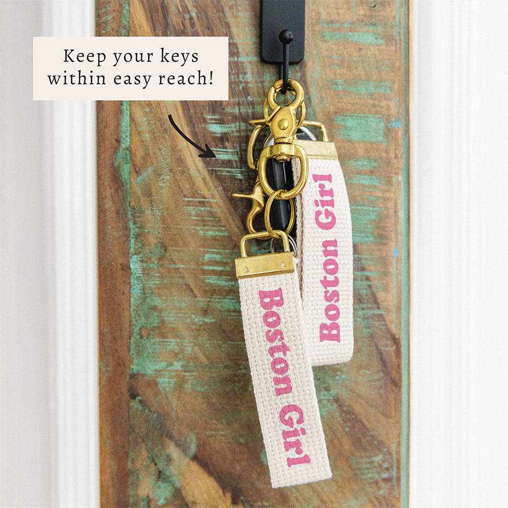 Boston Girl Keychain