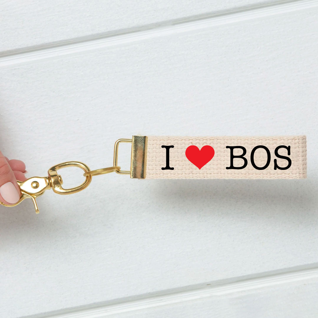 I heart Boston Keychain