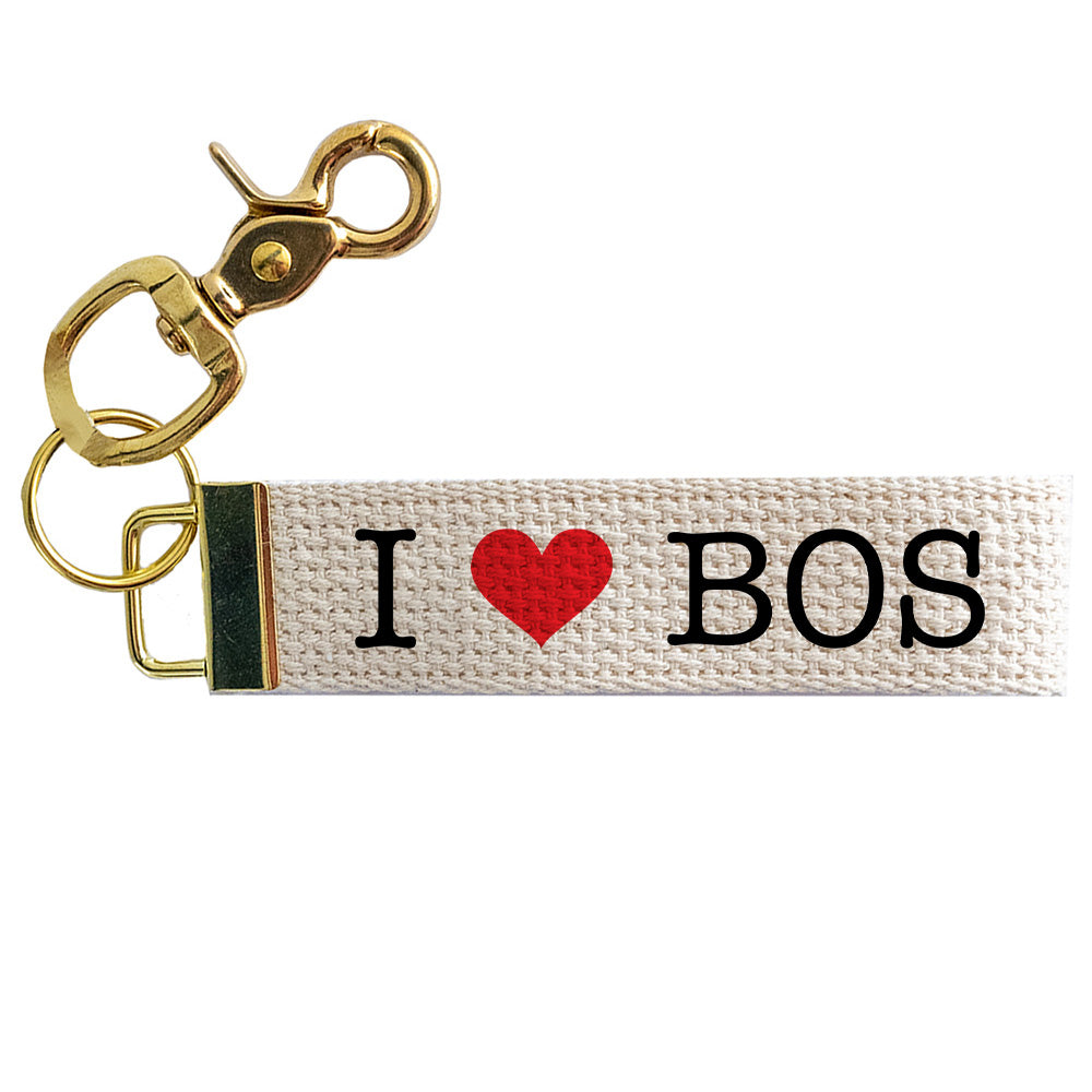 I heart Boston Keychain
