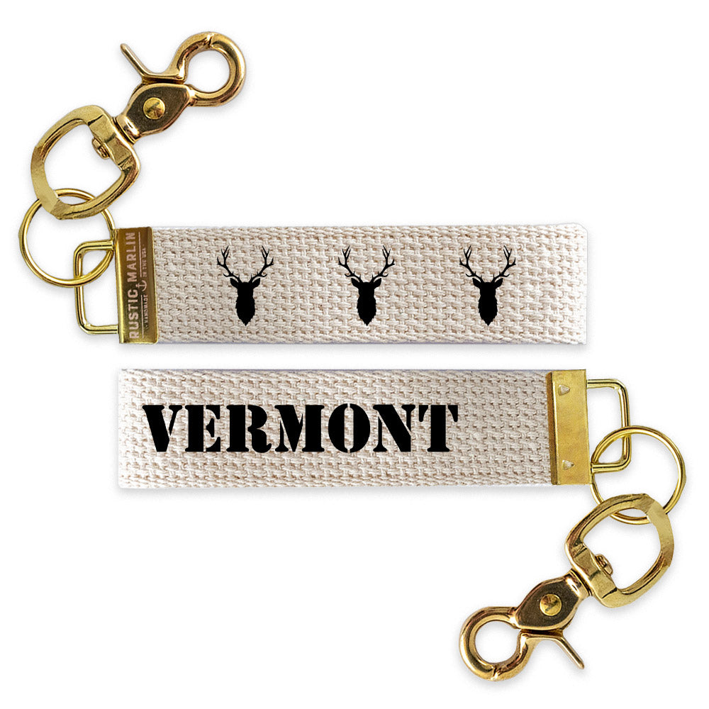 Stag Deer Personalized Keychain